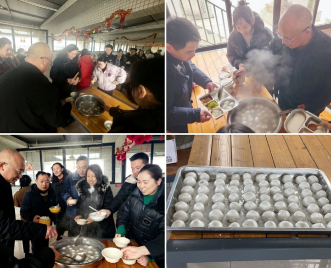欢欢喜喜包汤圆 团团圆圆过元宵
